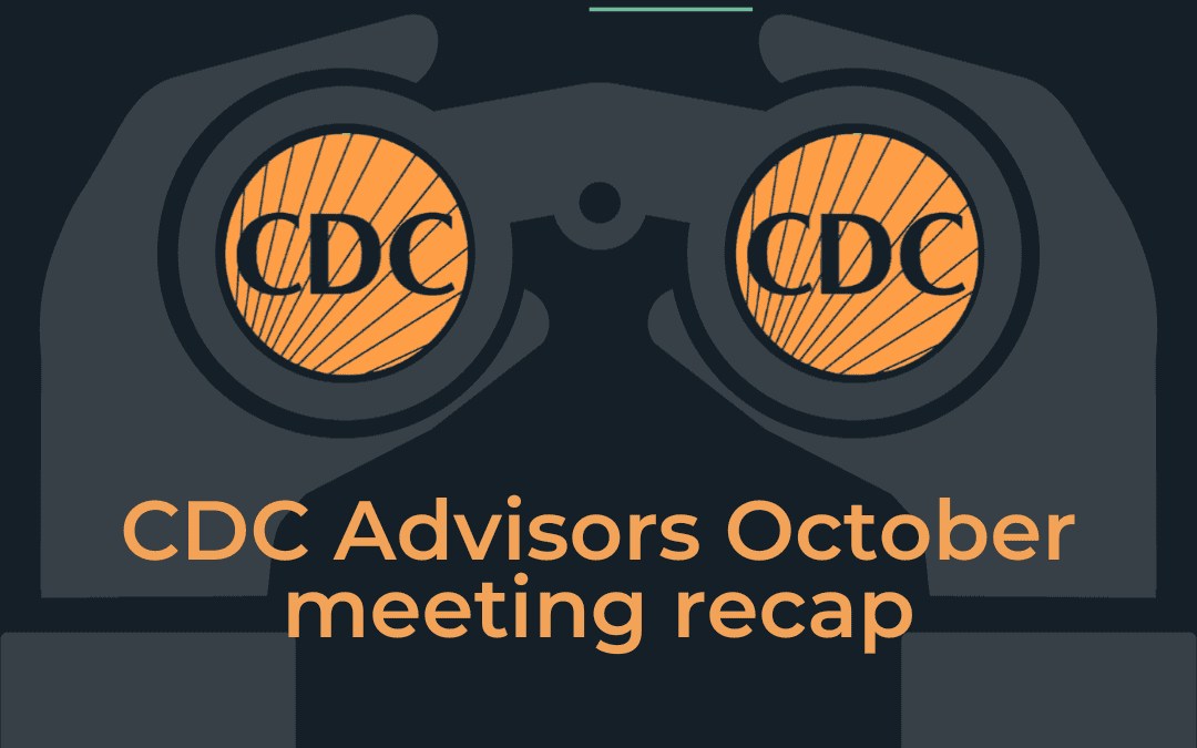 CDC Advisors October meeting recap