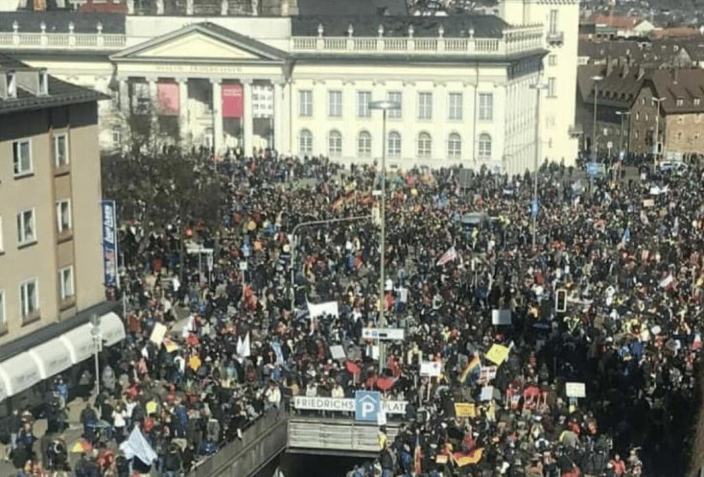 Demonstration in Germany, May 15, 2021