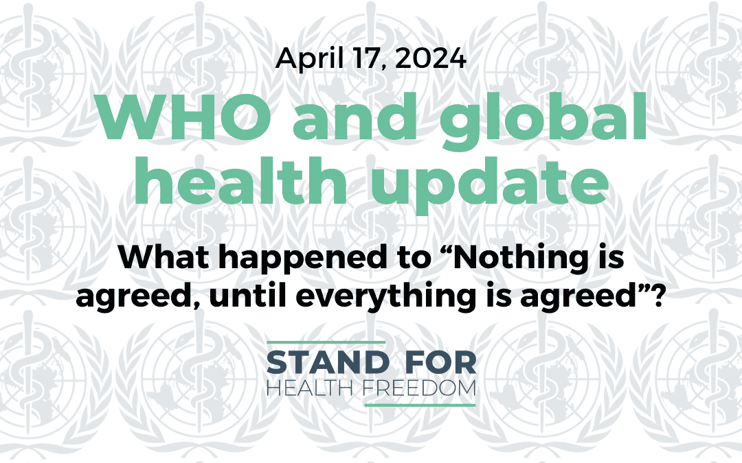 WHO and global health update