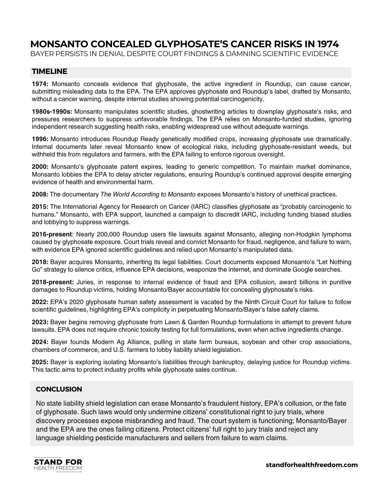 Advocacy Tips | Stand For Health Freedom