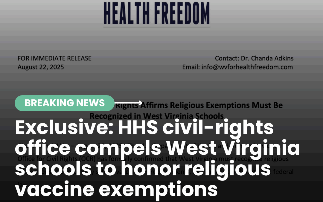 Exclusive: HHS civil-rights office compels West Virginia schools to honor religious vaccine exemptions