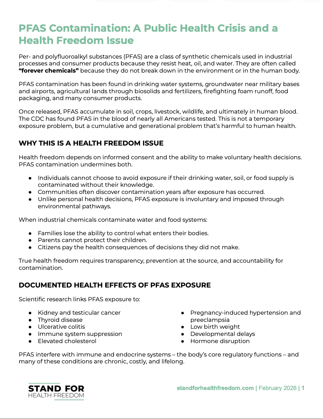 Advocacy Tips | Stand For Health Freedom