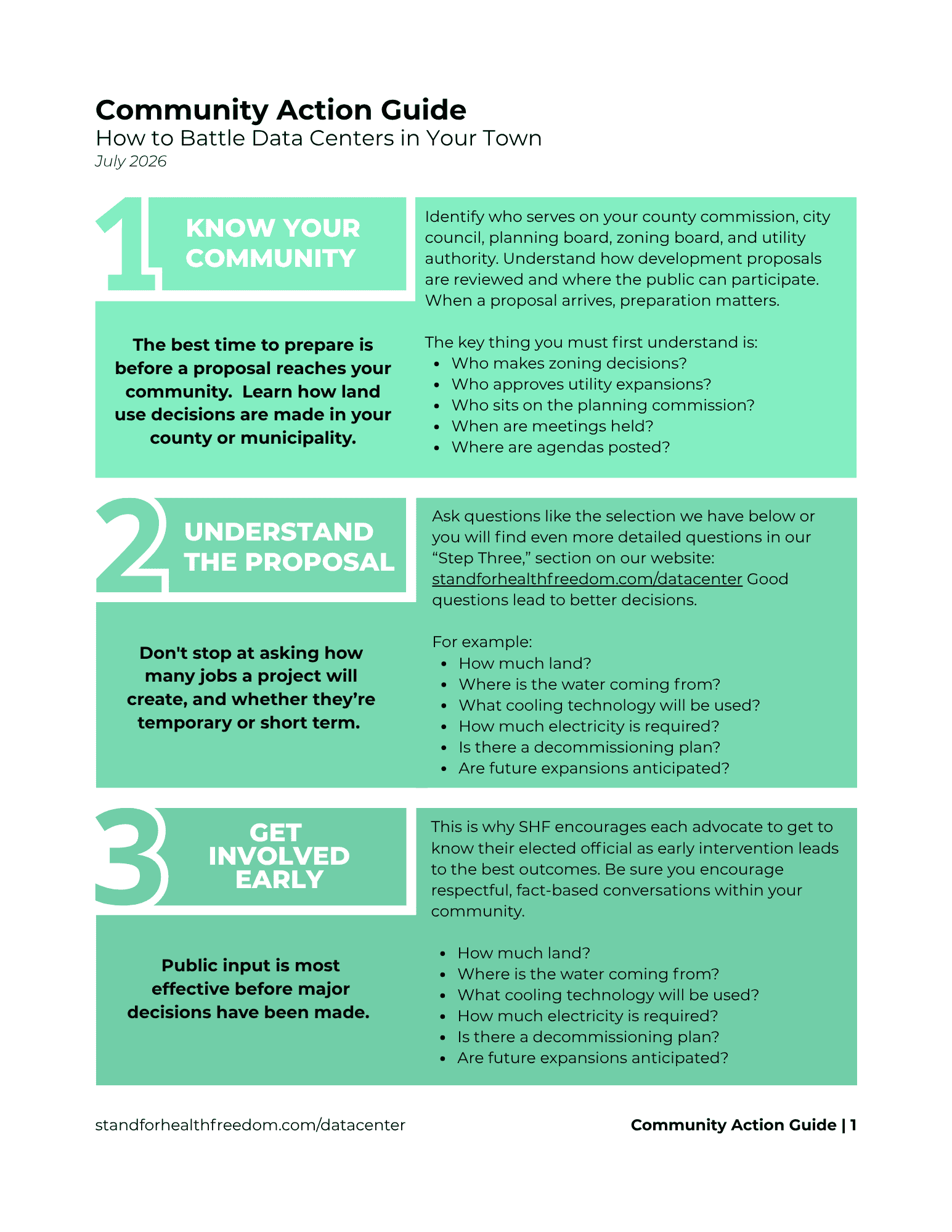 Advocacy Tips | Stand For Health Freedom